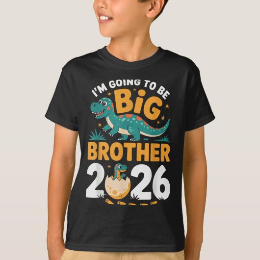 I’m Going To Be Big Brother 2026 – Dino Pregnancy Tシャツ (正面)
