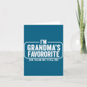 I M Grandma S Favorite Funny Cute Granhild Gift  カード (正面)