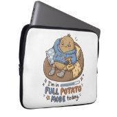 I’m in full potato mode today| Couch Potato Potato ラップトップスリーブ (正面右)