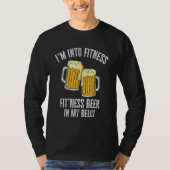 I m Into Fitness  Beer Gym Workout  Drinking Dad Tシャツ (正面)
