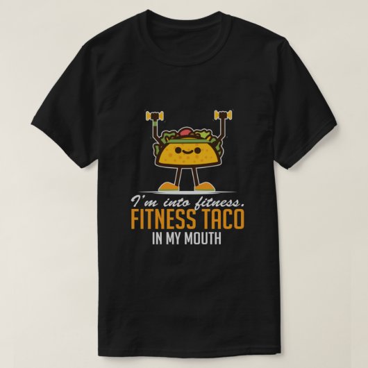 I’m Into Fitness Taco In My Mouth Classic Tシャツ (デザイン正面)