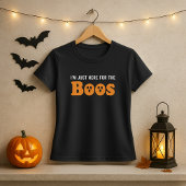 I’m Just Here for the BOOS Fun Halloween Ghost Pun Tシャツ