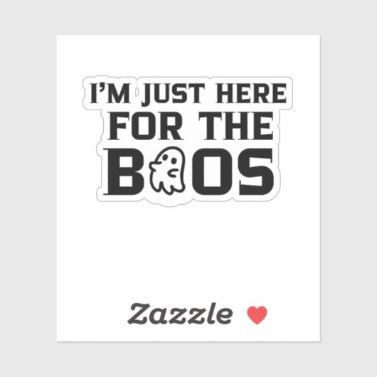 I’m Just Here For The Boos Halloween Phone Case シール (シート)