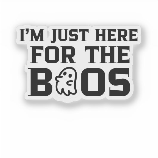 I’m Just Here For The Boos Halloween Phone Case シール (正面)