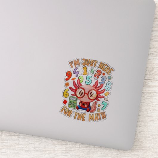 I’m Just Here for the Math Cute Maths Sticker UK シール (詳細)