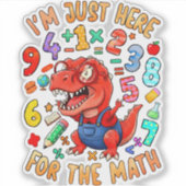 I’m Just Here for the Math Funny Maths Sticker UK シール (正面)