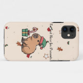 I’m Just Here for the Presents | Cute Capybara iPh Case-Mate iPhoneケース (裏面(横))