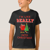 I’m Like Really Into Christmas Funny Hot Cocoa Hol Tシャツ (正面)