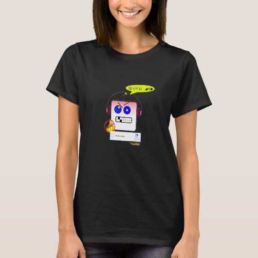 I`m not a robot  re CAPTCHA Tシャツ (正面)
