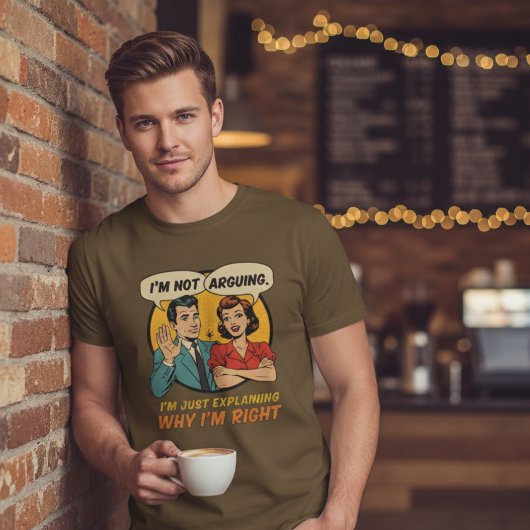 I’m Not Arguing Retro Comic Funny Tシャツ