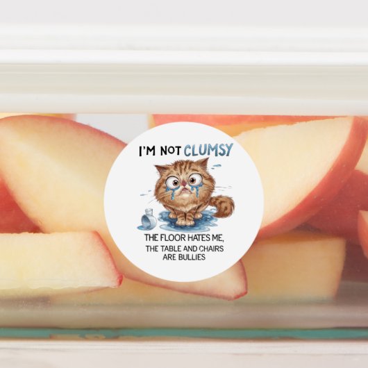 I’m Not Clumsy,  The Floor Hates Me,  ラベル (貼付)