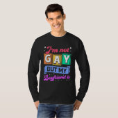 I m Not Gay But My Boyfriend Is  Coming Out Queer  Tシャツ (正面フル)