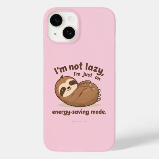 I’m Not Lazy I’m Just on Energy Saving Mode Case-Mate iPhoneケース (裏面)