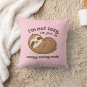 I’m Not Lazy I’m Just on Energy Saving Mode Pillow クッション (ブランケット)