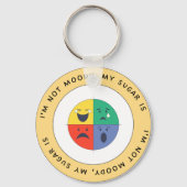 I’m Not Moody, My Blood Sugar Is – T1D Keychain キーホルダー (裏面)