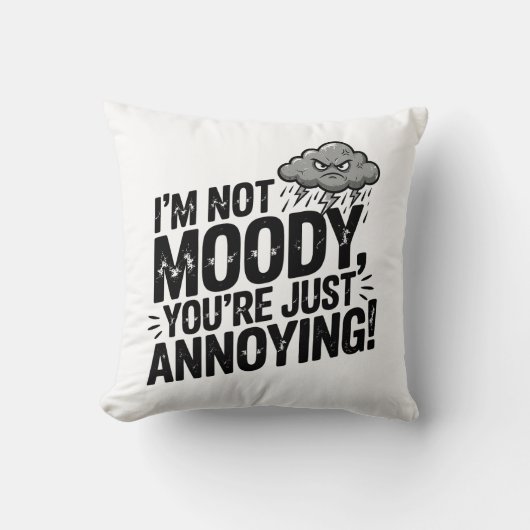 I’m Not Moody, You’re Just Annoying クッション (正面)