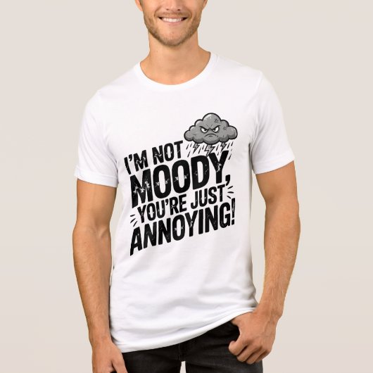 I’m Not Moody, You’re Just Annoying トライブレンドTシャツ (正面)
