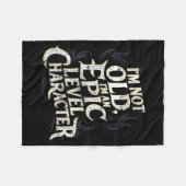 I’m Not Old I’m An Ec Level Character Funny Gamer  フリースブランケット (正面(横))