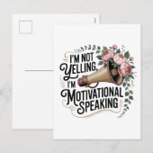 I’m Not Yelling, I’m Motivational Speaking シーズンポストカード (正面/裏面)