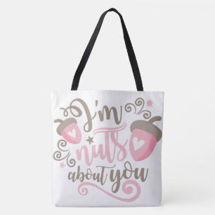 I"M Nut About You Valentineのトート/元に戻せる トートバッグ
