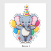 I’m ONE-derful! – Baby Elephant Birthday Joy シール (シート)