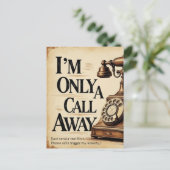 "I’m only a call away. Just send a text Postcard ポストカード (スタンド正面)