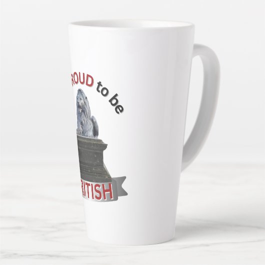 I’m Proud to be British  カフェラテマグ (右アングル)
