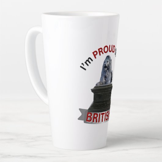 I’m Proud to be British カフェラテマグ (左アングル)