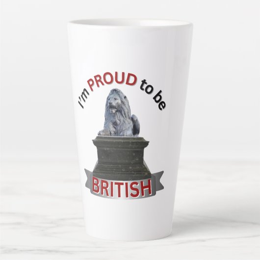 I’m Proud to be British  カフェラテマグ (正面)