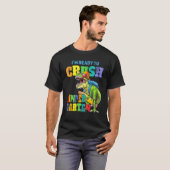 I m Ready To Crush Kindergarten Dinosaur Boys Back Tシャツ (正面フル)