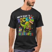 I m Ready To Rock Kindergarten Cool Dino Boys Back Tシャツ (正面)