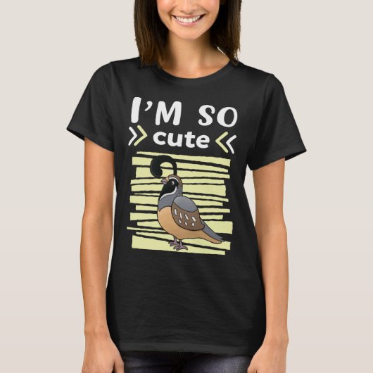 I`m So Cute Quail Kids Quail Tシャツ (正面)