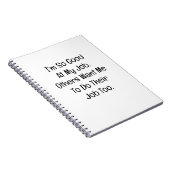 I’m So Good at My Job ノートブック (右側)