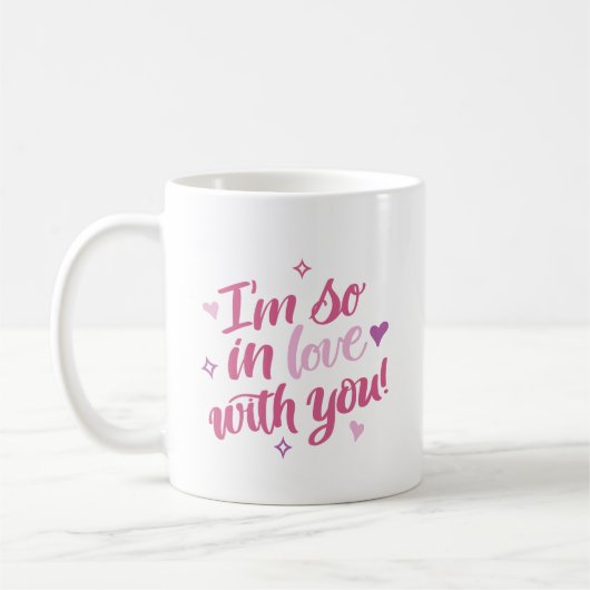 I’m So In Love With You Coffee Mug コーヒーマグカップ (左)