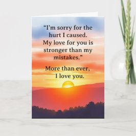 I’m Sorry Relationship Card カード