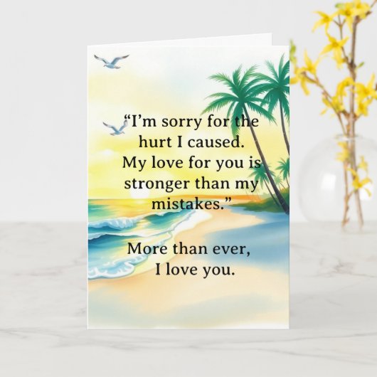 I’m Sorry Relationship Card カード (黄色い花)