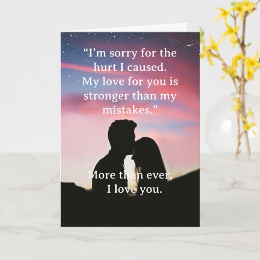 I’m Sorry Relationship Card カード (黄色い花)