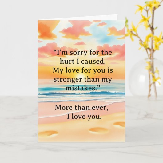 I’m Sorry Relationship Card カード (黄色い花)