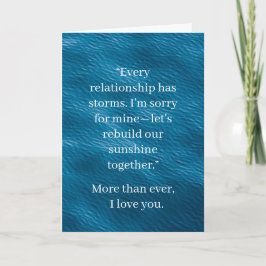 I’m Sorry Relationship Card | Elegant Apology カード