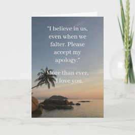 I’m Sorry Relationship Card | Elegant Apology カード