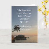 I’m Sorry Relationship Card | Elegant Apology カード (黄色い花)