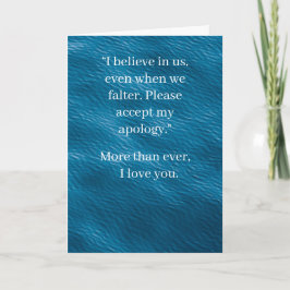 I’m Sorry Relationship Card | Elegant Apology カード