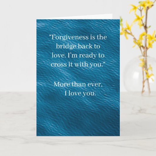 I’m Sorry Relationship Card | Elegant Apology カード (黄色い花)