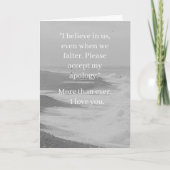 I’m Sorry Relationship Card | Elegant Apology カード (正面)