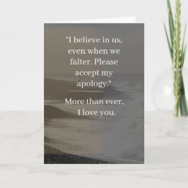 I’m Sorry Relationship Card | Elegant Apology カード