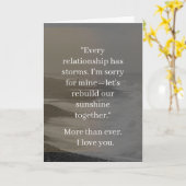 I’m Sorry Relationship Card | Elegant Apology カード (黄色い花)