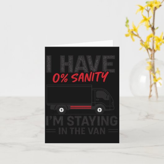 I’m Staying In The Van Funny Phasmophobia Gamer Me カード (黄色い花)