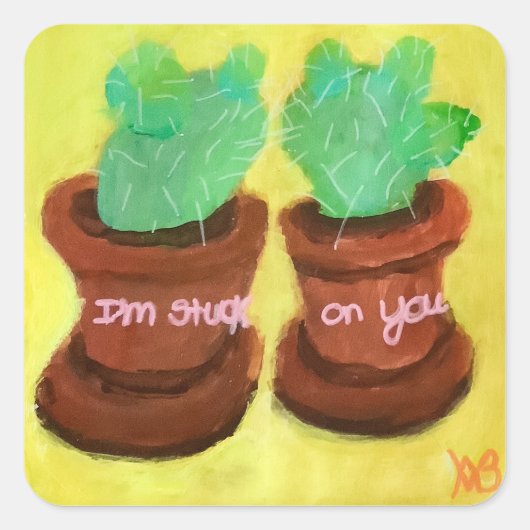 I’m Stuck on You スクエアシール (正面)