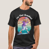 I m That Grandma Motorcycle Cool Fun Tシャツ (正面)