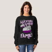 I m The Asexual Sheep Of My Family  Ace Pride Aest スウェットシャツ (正面フル)